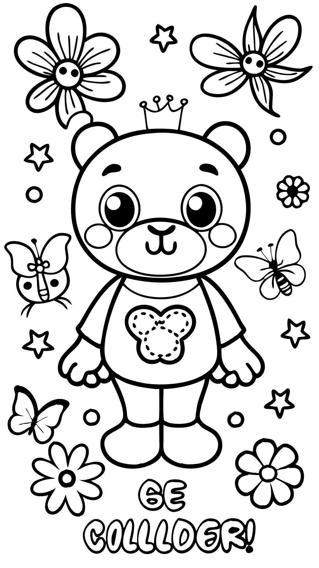 get well soon coloring page